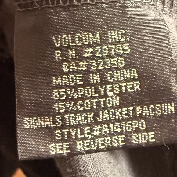 Volcom Stone Track Jacket - Mens Size XL 113cm Gray V Line Science Full Zip Mock - Picture 7 of 7